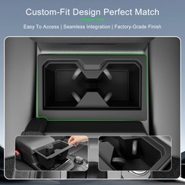 xipoqix Car Cup Holder Compatible with 2025 2026 Toyota 4Runner Center Console Organizer Silicone Black Drink Holder Organizer Replacement for 2025 2026 Toyota 4Runner Accessories