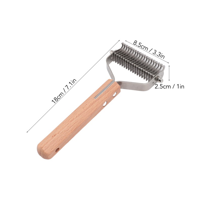 Pet Dematting Comb Double Sided Shedding Brush Stainless Steel Pet