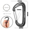 2PCS Carabiner Clips, 12kN (2697 lbs) Heavy Duty Caribeener Clip,