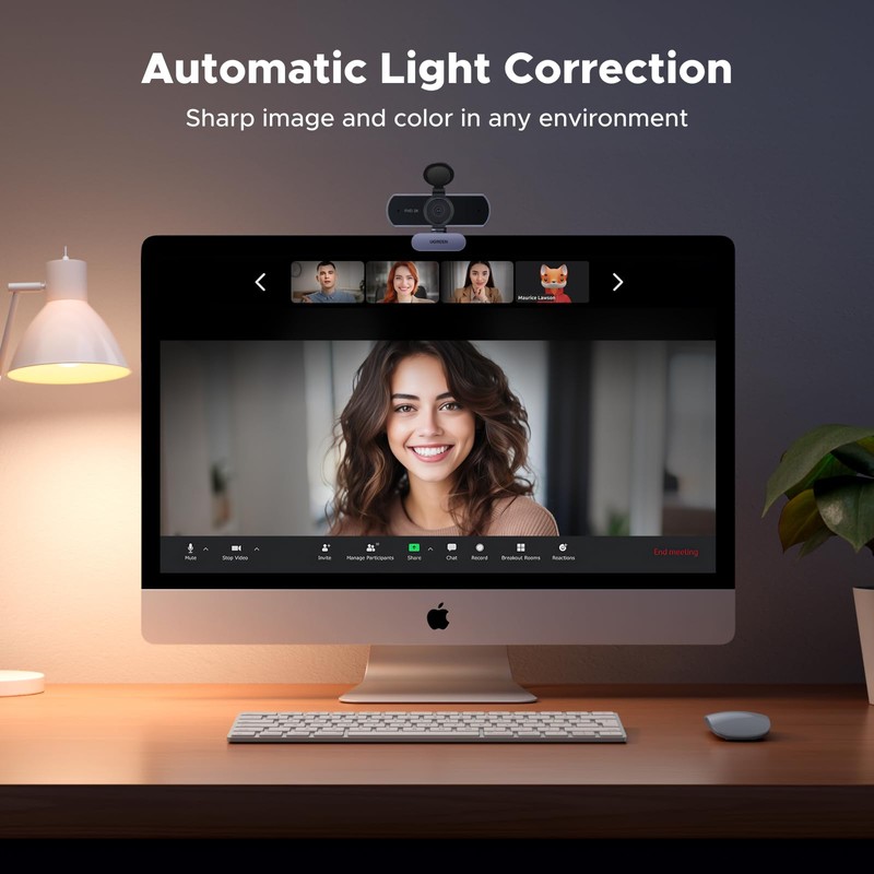 UGREEN 2K Webcam for PC Ultra HD 1080P Computer Webcam