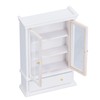 1: 12 Dollhouse Furnitures Miniature Wood Simulation Cabinet Bookcase Bookshelf