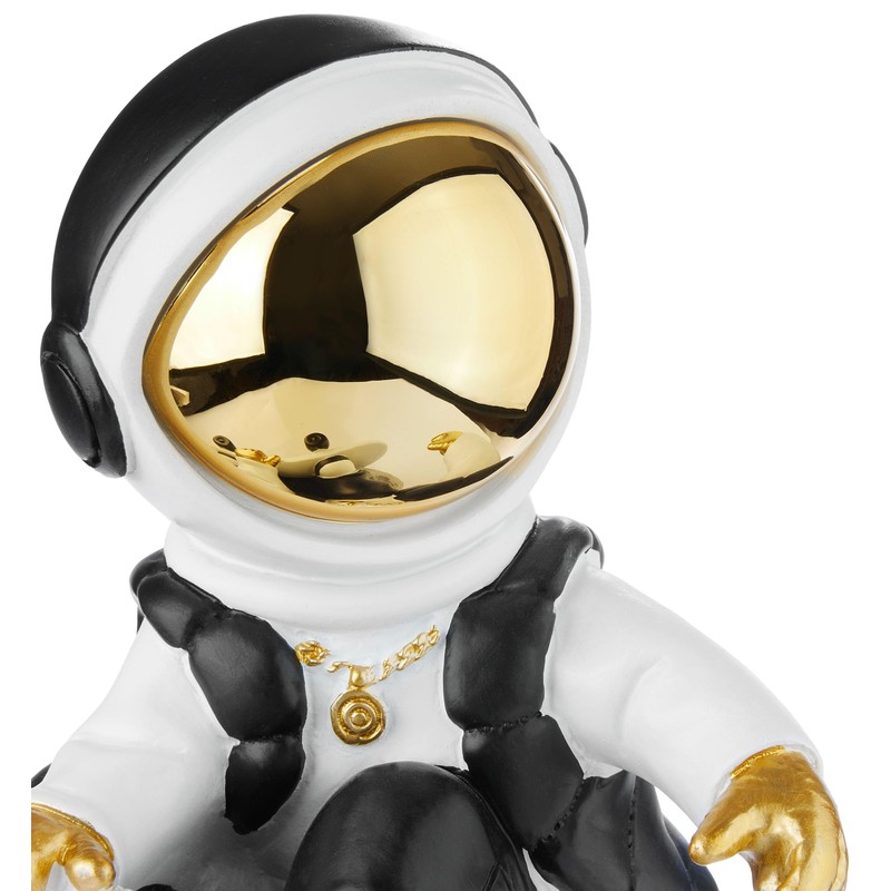 BRUBAKER Decorative Astronaut Skateboarder on the Moon 24 cm Spaceman
