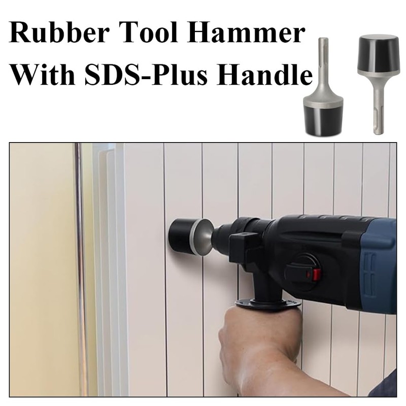 Rubber Hammer with SDS Plus Handle, Electric Hammer for Tiler,