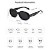 SOJOS Small Retro Oval Polarized Sunglasses for Women Men 90s
