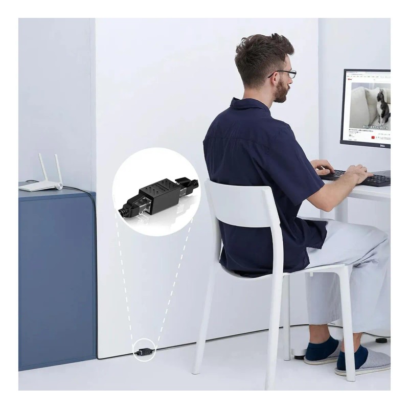 Cople Para Cable De Red Rj45 Cat5/6/7/8 Unión 6 Piezas