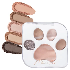 MilleFée Meow Paws Eyeshadow Palette (04 Kimagure), Cats, 5 Colors, Eye Makeup, Eyeshadow, Cosmetics, Glitter, Paw Print Palette