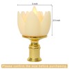 6 PCS LED Lotus Table Candles - 3’’ Lotus Lamps