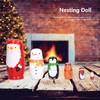 6Pcs Russian Nesting Dolls Gift Wooden Painted Art Crafts Cartoon