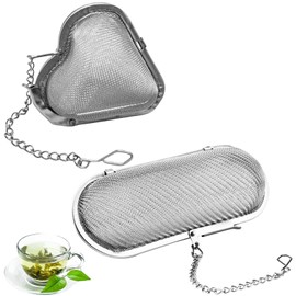 Set of 2 tea infusers, spices, for cooking spice bags, tea, for spice strainer, spice bags, cooking, spice ball filling egg, large herb bag, strainer made of bag, spices, herb bag, tea strainer