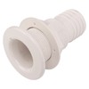 2in Through Hull Fitting Straight Drain Hose Polypropylene Inner Beam