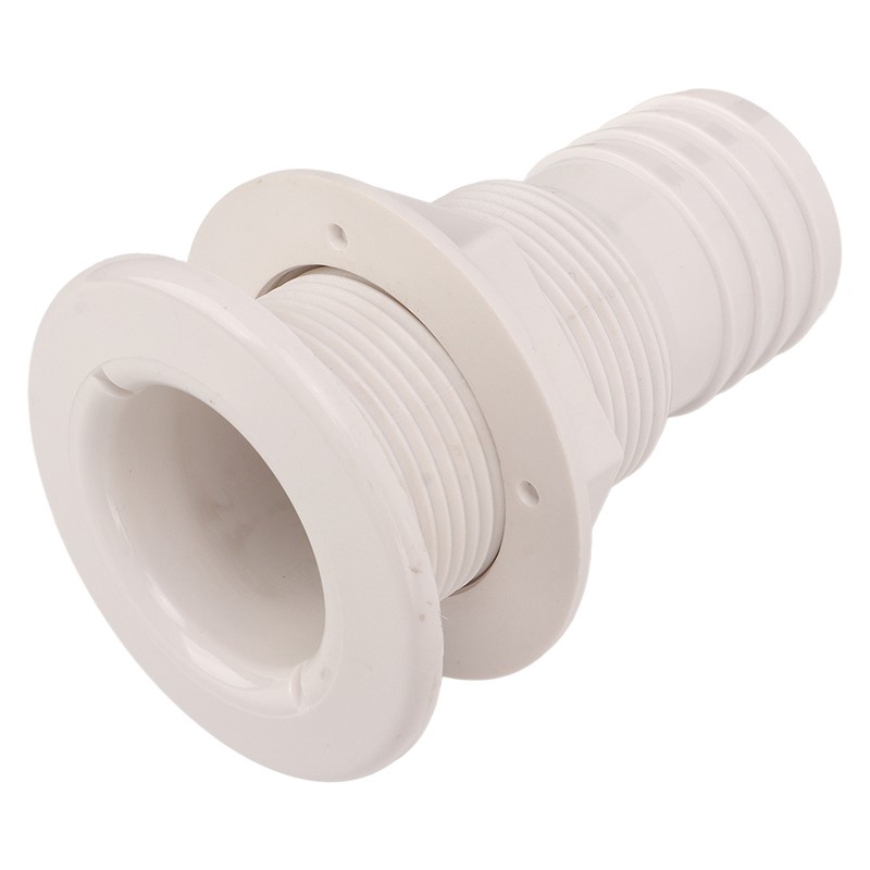2in Through Hull Fitting Straight Drain Hose Polypropylene Inner Beam