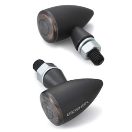 Daytona HIGHSIDER 15289 LED Turn Signal For Motorcycles, Matte Black, Integrated Tail Lamp, For Rear Use, Apollo Bullet