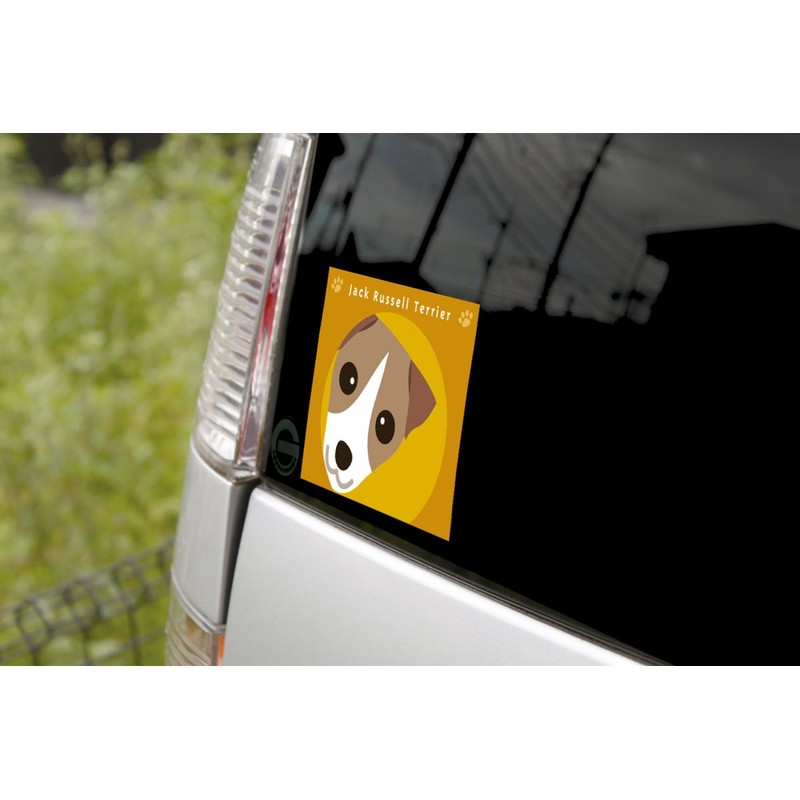 Looking At Jack Russell Terrier Smooth Dog Sticker Orangeback MK-2
