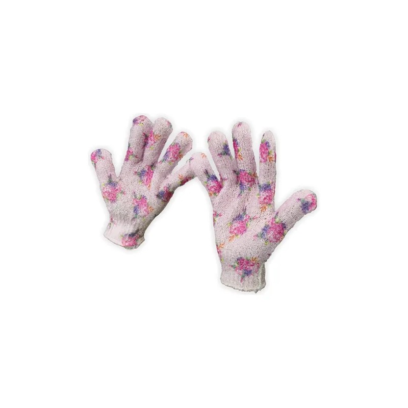10 Par Guantes De Baño Exfoliantes Avon Flores
