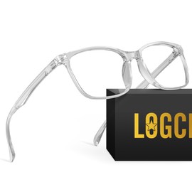 logclub Blue Light Glasses For Men & Women - Anti Glare Computer Blue Light Blocking Glasses with UV Protection for Gaming (Grey)