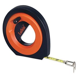 Crescent Lufkin 3/8" x 50m/164' Hi-Viz® Orange Speedwinder® SAE/Metric Yellow Clad Dual Sided Long Steel Tape - HYT50CME