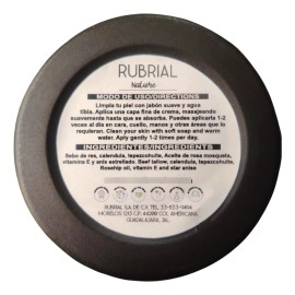 Crema Facial Día Noche Rubrial Sebo Res Piel Seca Antimanchas 80ml