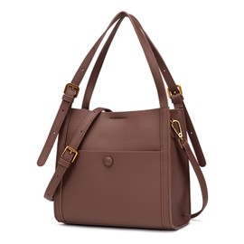 LANGING Women's Shoulder Bag, PU Leather, 2-Way Crossbody Bag, Handbag, Crossbody Bag, Lightweight, Small, Stylish, High Visibility, Large Capacity, Soft, Simple, Casual, Handheld, Popular, Commuting