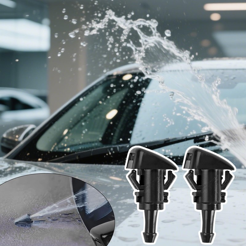 2 Pcs Car Windshield Washer Wiper Water Nozzle, Windscreen Jet