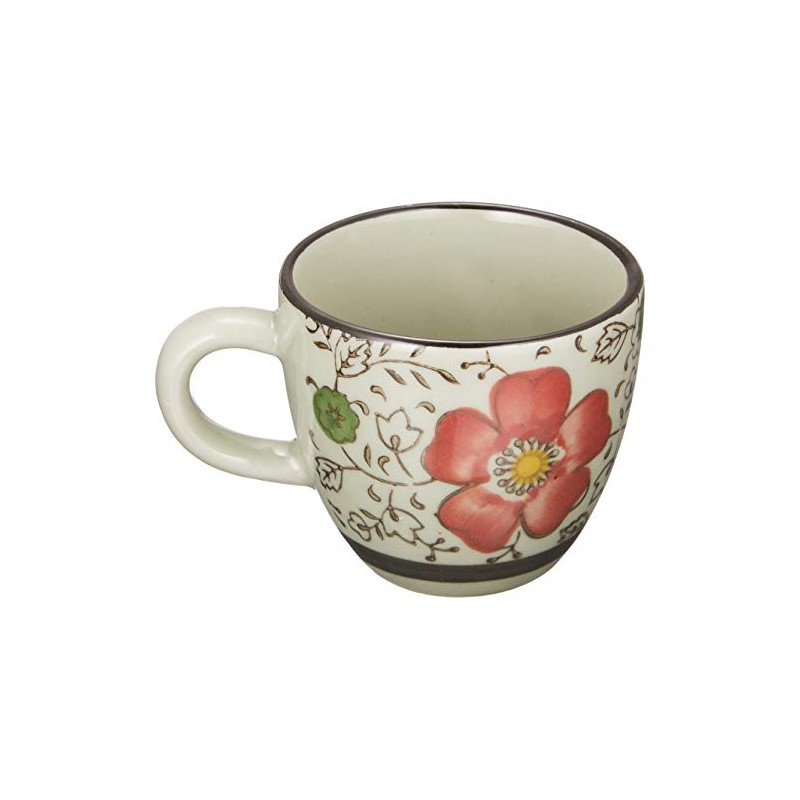西田 (Nishida) esupuressoko-hi-kappu (Red Camellias) (75ml)/Cups/Cup/和食 Charger 120016