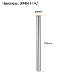 sourcing map Linear Motion Rod Shaft Cable 8 mm x 100 mm Bearing Steel Chrome-Plated Smooth Hardened Rod High Precision Linear Motion Shaft Linear Rail for 3D Printer CNC Craft Tool Pack of 2
