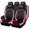 CAR PASS Leather Seat Covers, Breathable Universal Car Seat Cover