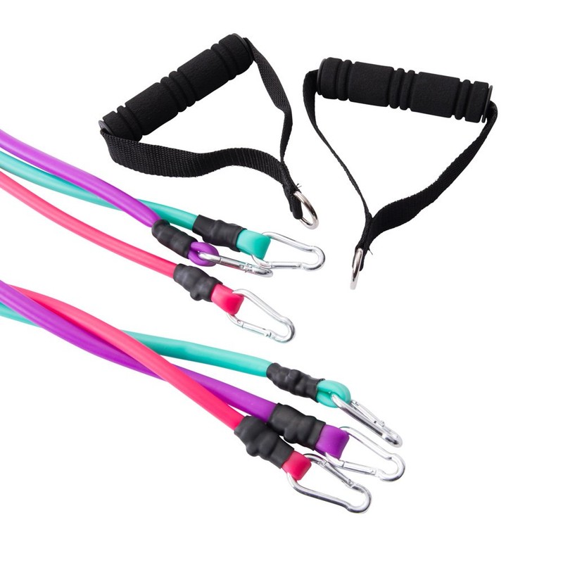 Zone Training Women's Interchangeable Resistance Band Set, Seafoam, Pink, Purple