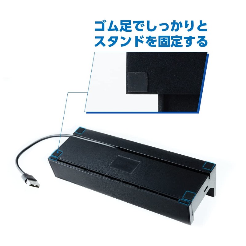アンサー Switch有機ELモデルドック用 寝かせて立たせて2Wayスタンドハブ【横置き/縦置き/USBハブ機能/約20度傾斜/TVボード収納】