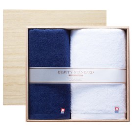 Dolce duo AM-1749 Imabari Towel Set, Gift, Made in Japan, 100% Cotton, Face Towel, Bath Towel