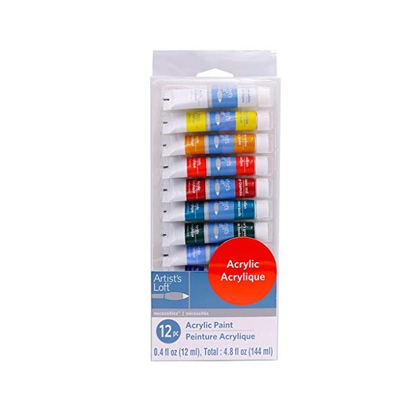 Acrylic Paints by Artist's Loft Fundamentals 12 Color,12 ml
