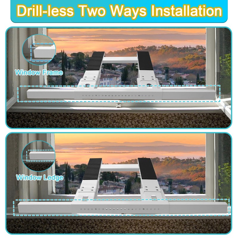 Window Air Conditioner Support Bracket - Universal No-Drilling AC Bracket