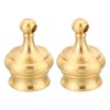 PATIKIL M10 Thread Lamp Finial Cap Knob, 2 Pack Brass