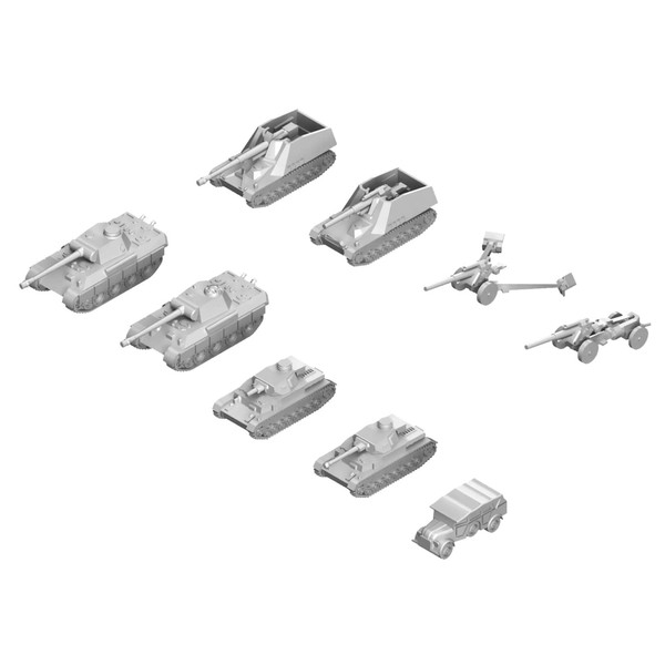 Pit Road 1/700 MI Series WWII German Army Military Vehicle
