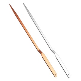 Letter Opener Metal Envelope Opener Knife 9 inch Letter Opening Knife Lightweight Hand Envelope Slitter (1 Rose Gold and 1 Silver)