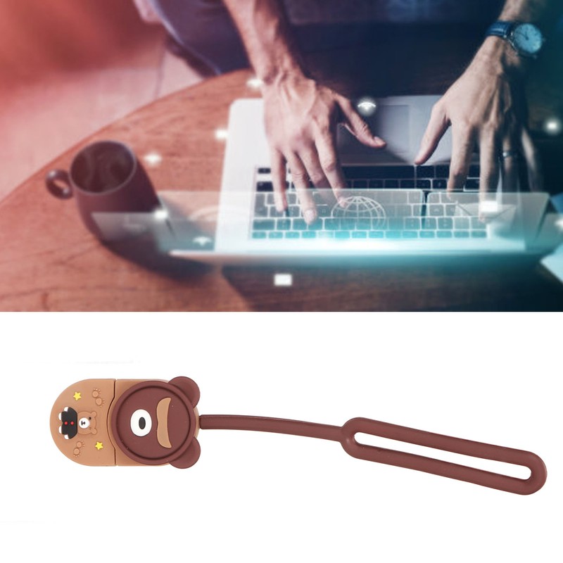 Cartoon USB Flash Drive Brown Bear Standard USB2.0 Plug and