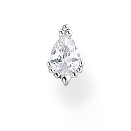 Thomas Sabo Single Stud Earrings Ice Crystal 925 Sterling Silver H2259, Sterling Silver, No Gemstone