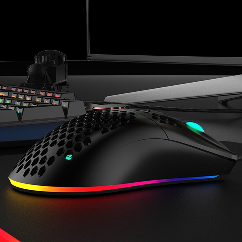 AJAZZ Wired Mouse Gaming Ultralight DPI Adjustable 7 Key Computer