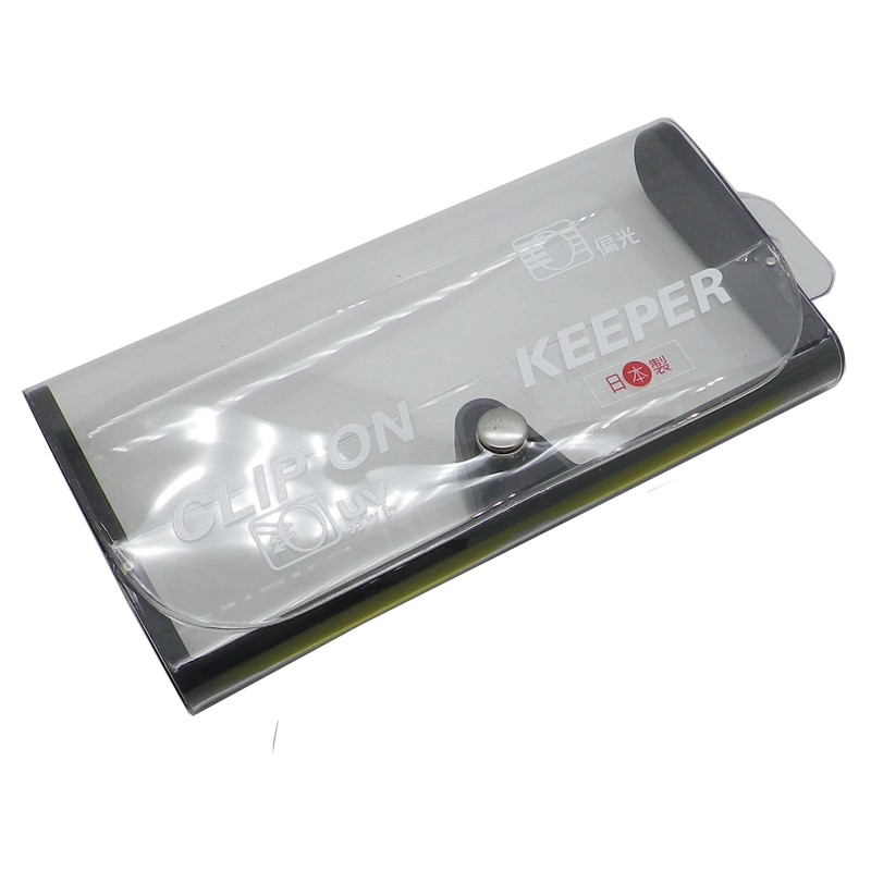 Cliponkeeper Japan-Made Polarized Front-Wrap Clip-On Sunglasses, UV Protection, Lightweight, Flip-Up,