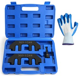 Uprimu Camshaft Holding Tool Kit with Tension Tool, Timing Alignment Holder Tool Compatible with 303-1248 Ford 3.5L & 3.7L 4V, Timing Tool Kit with Cylinder Head Screw Removal Socket
