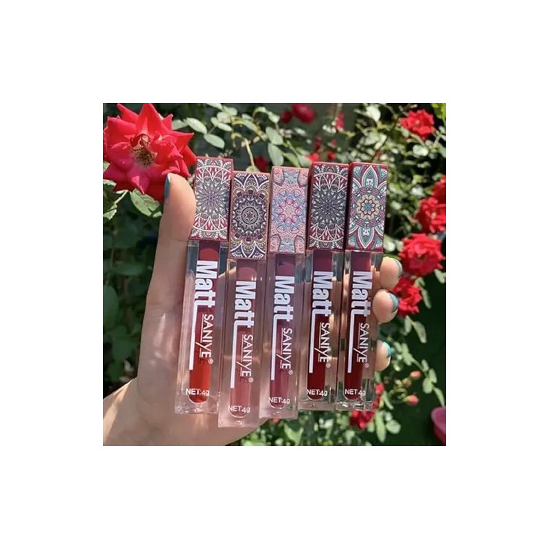 Set 8 Labiales Líquidos Efecto Matte Intensidad De Color