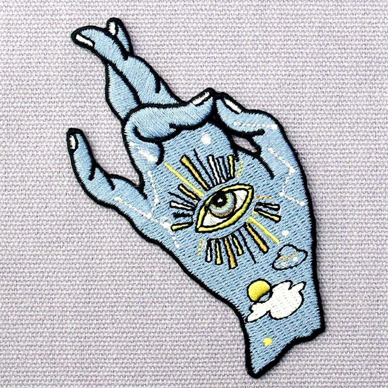 Good Luck I Love You Hand Sign Embroidered Badge Iron