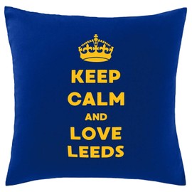 Hippowarehouse Keep Calm and Love Leeds Printed bedroom accessory cushion cover case 41x41cm