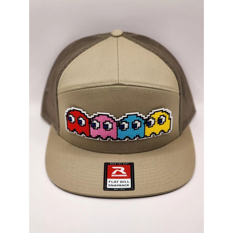 RICHARDSON 168 W/ ( PAC-MAN GHOST) Embroidery Patch
