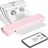 Phomemo P831 Portable Printer for Travel, Pink Bluetooth Wireless Thermal