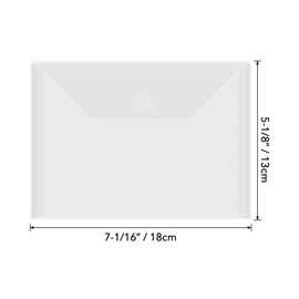 OTCRAFT 50 Pcs/Set 7x5inch Clear Stamp and Die Storage Pockets, Stamp Storage Bags, Plastic Envelopes, DIY Scrapbooking Storage Die Cuts for Stencil Storage Card Making Cutting Dies