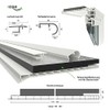 HEXIM PVC Mounting Profile for Inspection Flaps, Length: 1000-2000 mm,