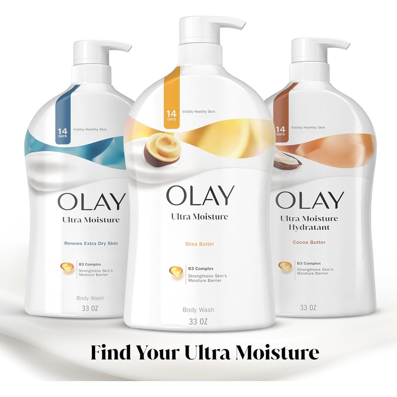 Olay Ultra Moisture Shea Butter Body Wash, 30 Fluid Ounce
