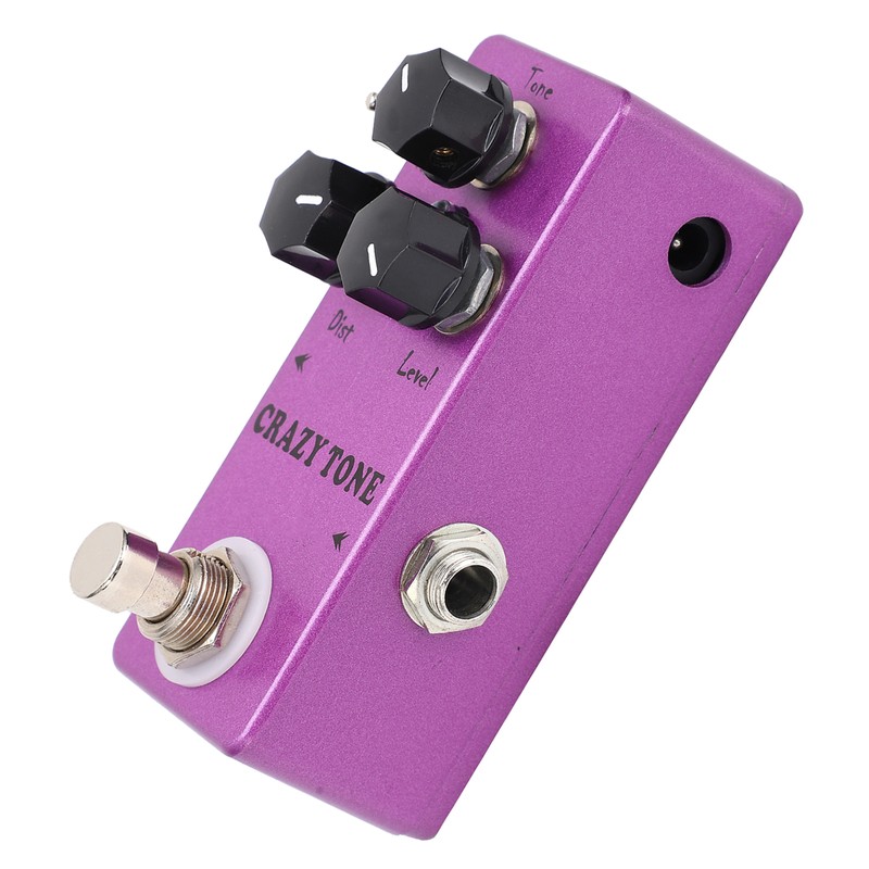 Distortion Guitar Effect Pedal Crazy Tone Fully Analog Circuit Accessory