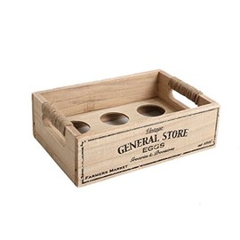 Vintage Rustic Style 'General Store' Egg Crate. Egg Rack Holder.