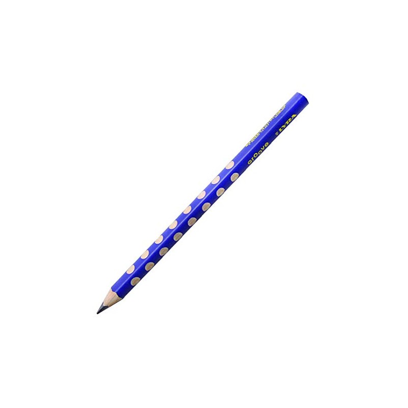LYRA Groove Graphite Triangular Pencils, 12 Pieces, B Pencils, Easy